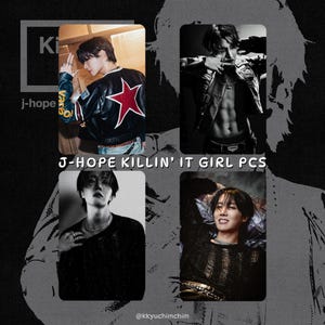 J-Hope Killin&#39; It Girl Photocards | KIG BTS Jung Hoseok JHope Hobi Holographic and Instant Camera Photo Prints