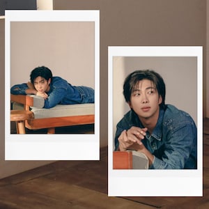 RM Indigo Photo Sketch | BTS Namjoon Photo Film Print