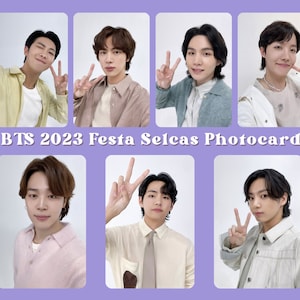 BTS 2023 Festa Selcas Fotokarten | BTS 10-jähriges Jubiläum Festa Spezial Selfies | Holographische PC und Sofortbildkamera Drucke