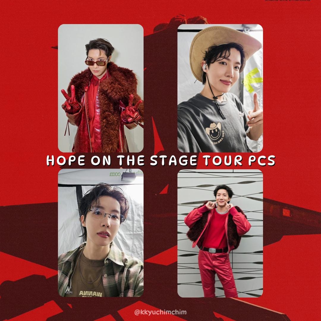 J-hope Hope on the Stage Tour Photocards | BTS Jung Hoseok Jhope
