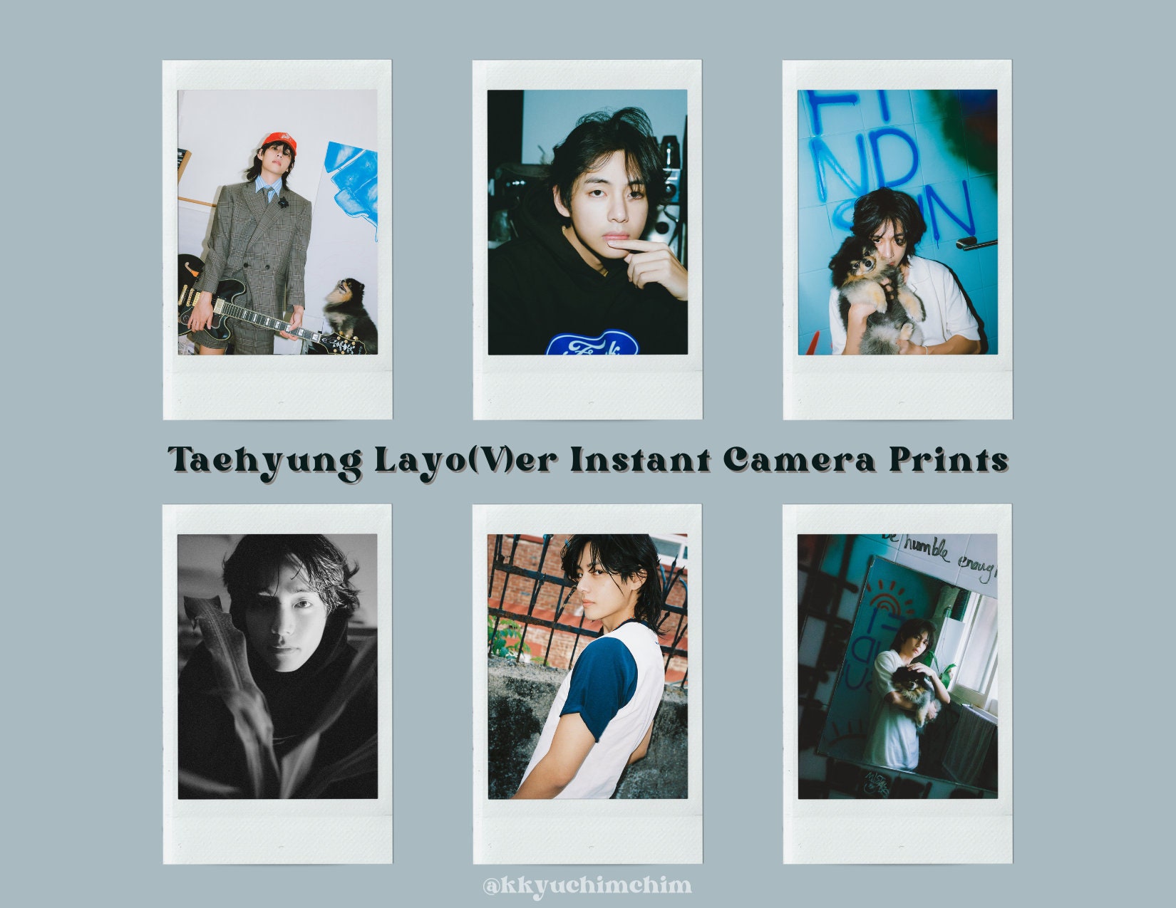 Taehyung Layover Part 1 Photocards and Instant Camera Prints | BTS V ...