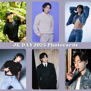 Jungkook Day 2023 Photocards | Jeon Jungkook Birthday Holographic Photocards and Instant Camera Prints | BTS JK