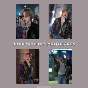 Cartes photo pour vidéoclips OMS de Jimin | BTS Park Jimin Impression photo holographique et appareil photo instantané | Jimin blonde pour MUSE