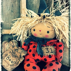 Primitive Halloween Witch Doll