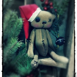 Primitive Christmas Teddy Bear