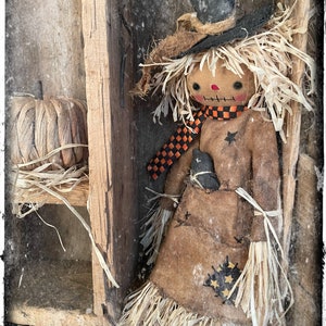 Primitive Fall Scarecrow doll “Haylee”