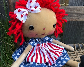 Primitiva Patriottica Raggedy Annie "Glory"