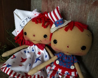 Americana Raggedy Ann and Andy Doll