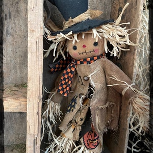 Primitive Fall Scarecrow Doll “Haystack”