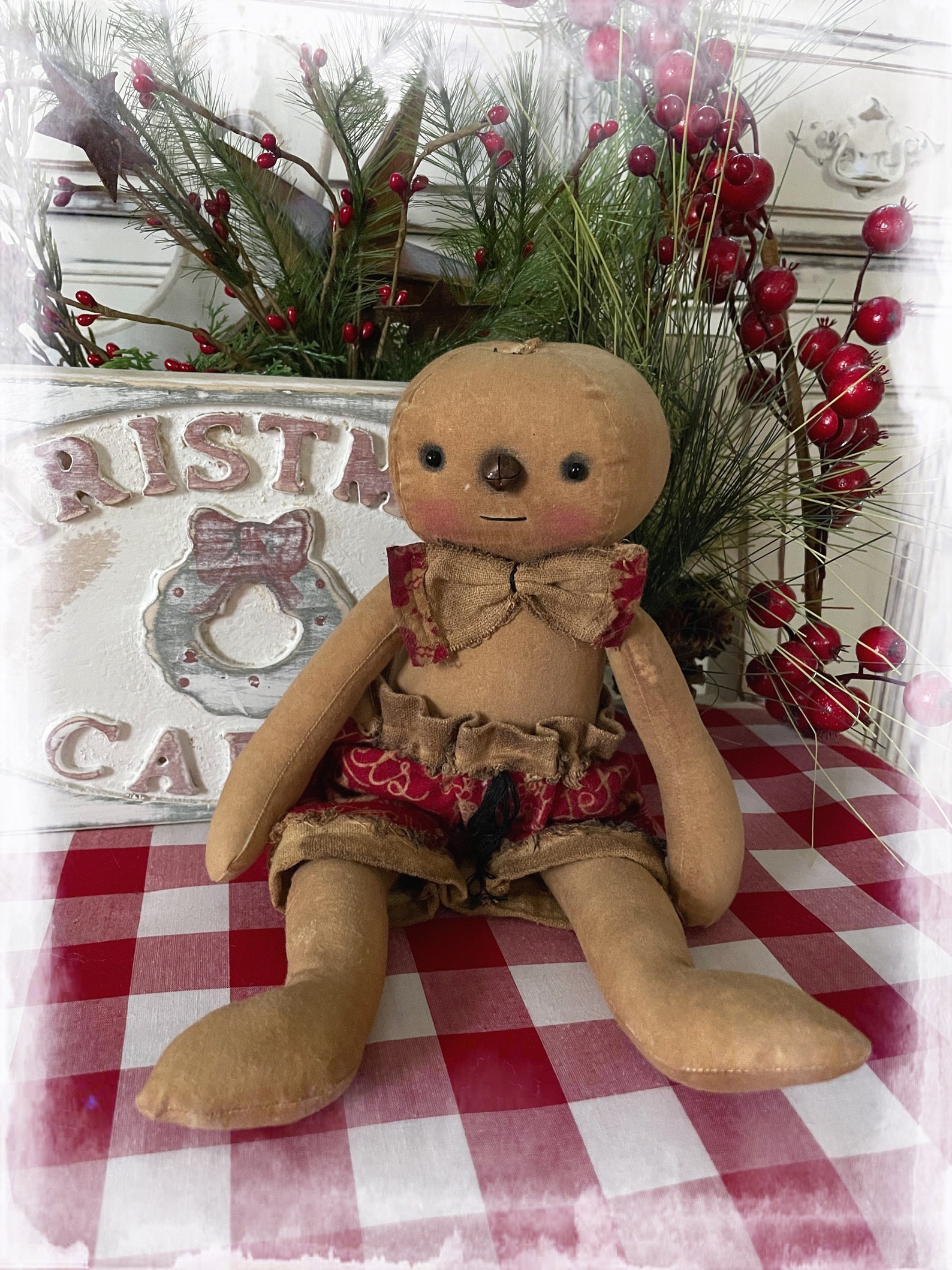Primitive Gingerbread Boy - Etsy