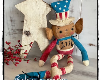 Primitive Uncle Sam Puppe