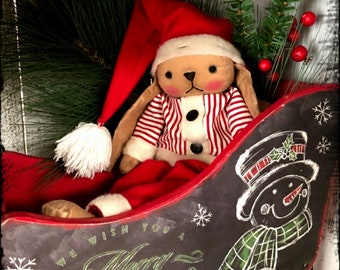 Primitive Santa Bunny