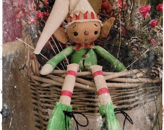 Primitive Christmas Elf "Jingle"