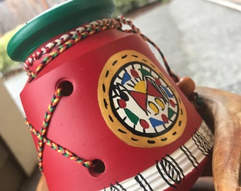 Clay pottery; Clay pot; Clay decor; Clay pot for home decor; Pottery; Pot holders; Clay art; Christmas gift; Home decor; Holiday decor;