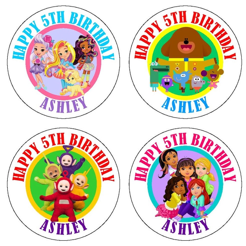 Nick Jr Birthday Personalized Labels Tags Bubble Labels Etsy