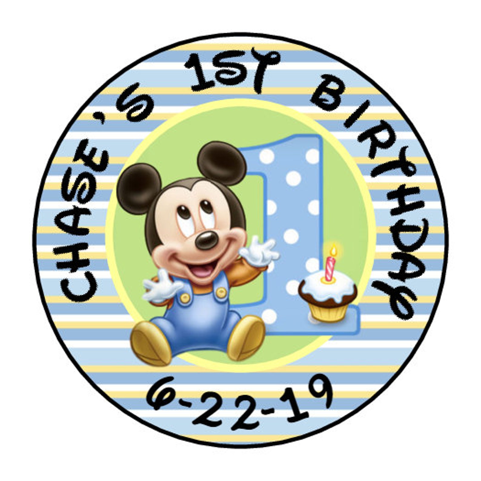 Personalized Mickey Mouse 1st Birthday Invitations with | Etsy