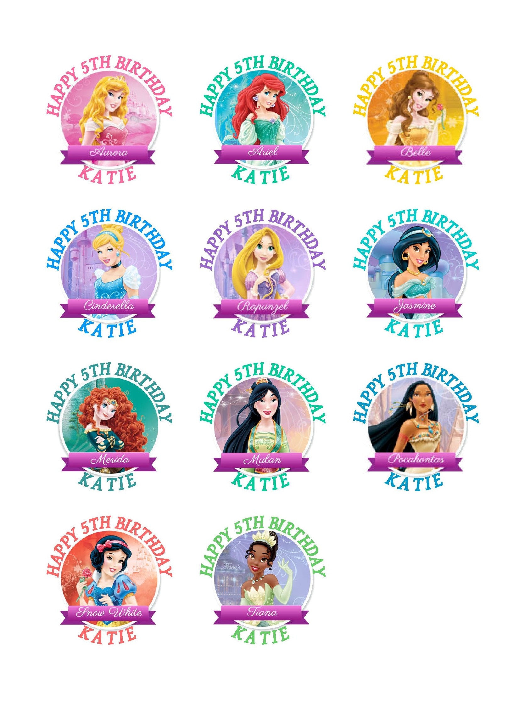 PERSONALISED GLOSS DISNEY PRINCESS PALACE PETS BIRTHDAY SWEET CONE STICKERS PERSONALISED GLOSS DISNEY PRINCESS PALACE PETS BIRTHDAY SWEET CONE STICKERS