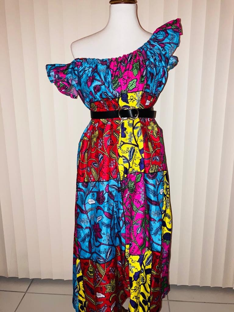 Color Block Ankara Shift Dress Short Dress African Fashion - Etsy UK