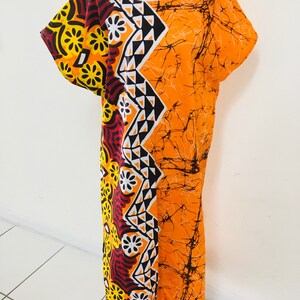Magnificent African Ankara Kaftan Dress. size L-2XL Handmade African Dress. Mothers Day Gift, gift for her