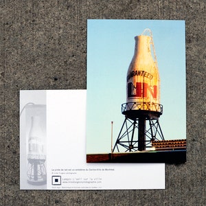 MONTRÉAL Carte postale : MILK, Emblème, Centre-Ville, Pinte de lait géante, Graffiti, Impression 4x6, Photographie image 2