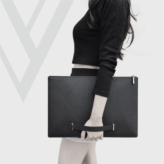 saffiano leather laptop bag