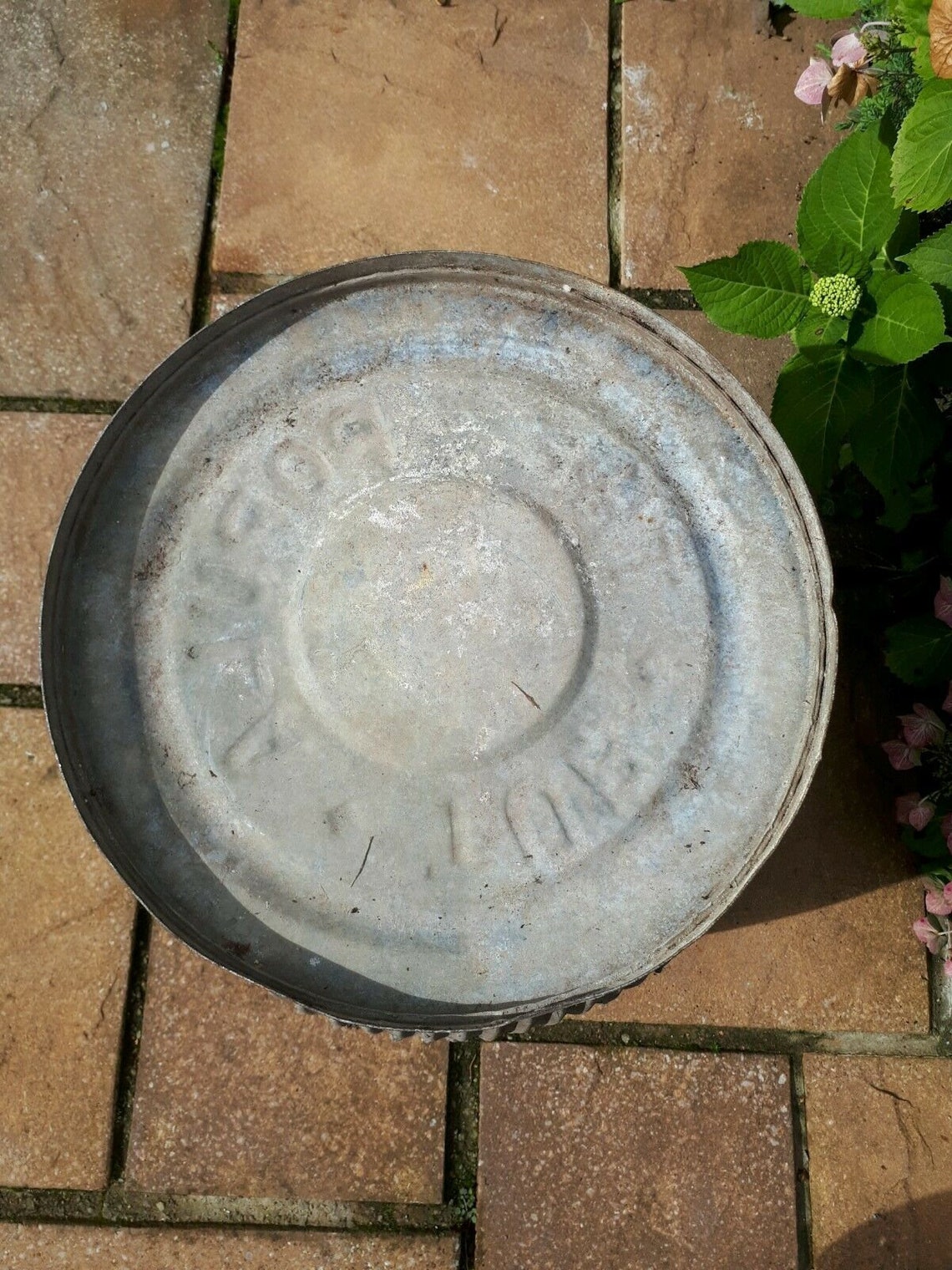 Vintage Galvanised Metal Dolly Tub Garden Planter Zinc Tin Etsy