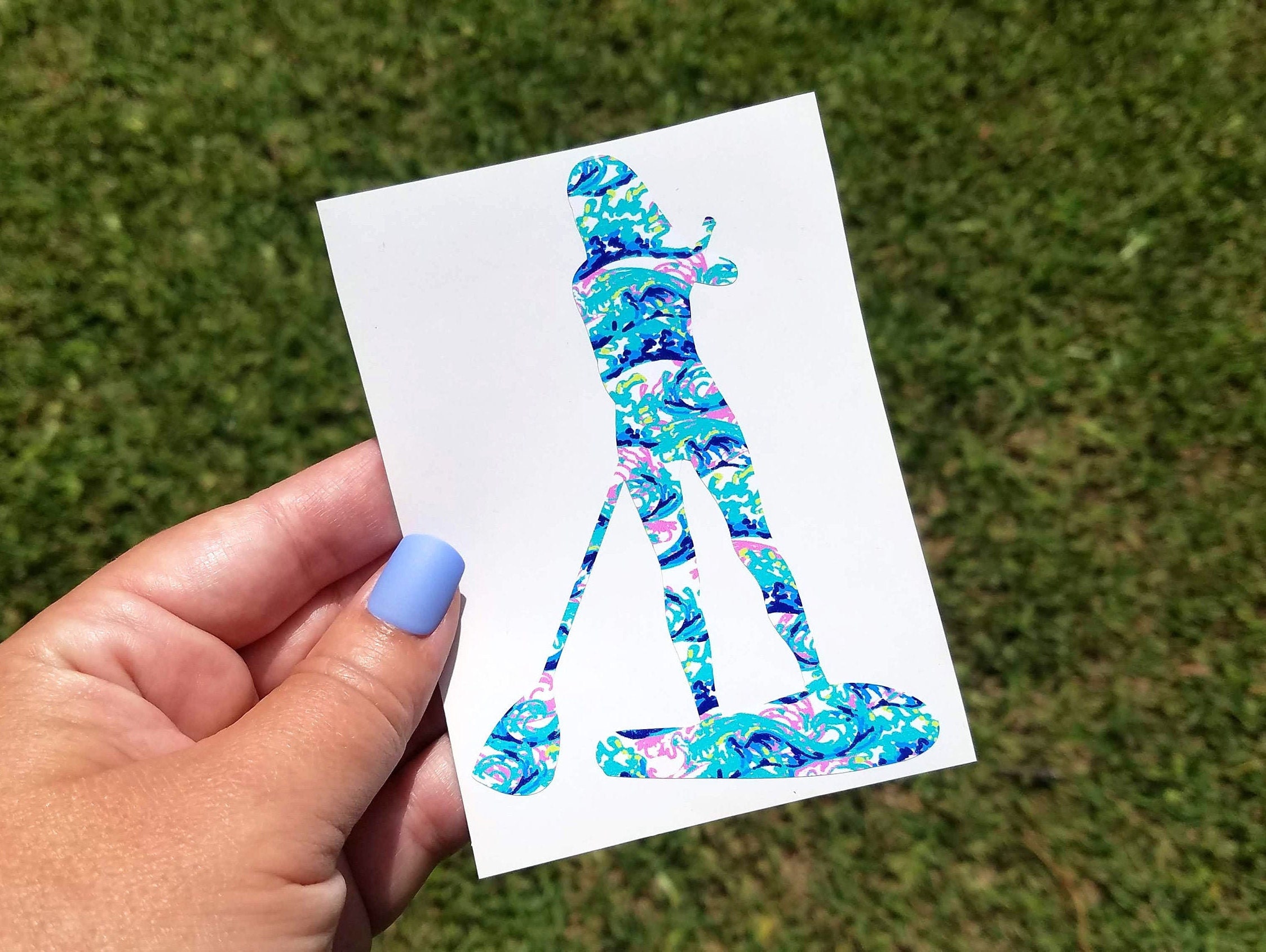 Paddle Board Decal, Stand Up Paddleboard, SUP Girl, Lake Life, Paddle More, Ocean Child, Laptop Sticker, Beach Decal for Car, Female, Woman