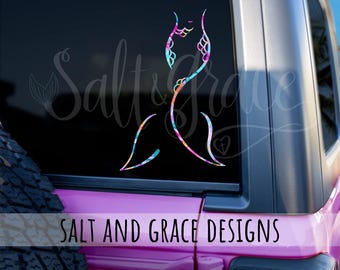 Mermaid Tail Decal, Mermaid Scales Vinyl Decals for Car, Salty Siren, Sea Lover, Ocean Child, Mermaid Kisses, Mermaid Scales Sticker, Laptop