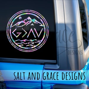 God Is Greater Than The Highs And Lows Decal, Romans 8 28, Bible Journaling, Christian Gift, Laptop Decal, Car Decal, Bible Verse, Faith