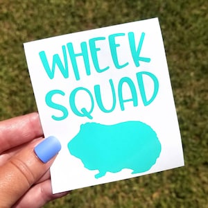 Wheek Squad Guinea Pig Decal, Wheek Wheek, Pet Decal, Guinea Pig Accessories, Laptop Decal, Guinea Pig Mom, Cavy, Furry Potato