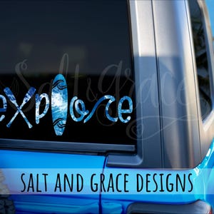 Explore Vinyl Decal, Kayak, Paddle More, Stand Up Paddleboard, SUP Girl, Lake Life, Ocean Child, Laptop Sticker, Car Decals, Kayaking, River