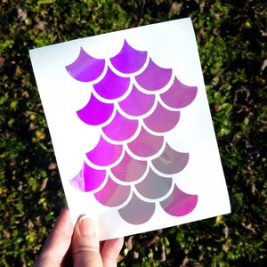 Holographic Vinyl Mermaid Scales, Opal Mermaid Stickers, Fish Scales, Dragon Scales, Laptop, Mermaid Scales for Car, Mother of Dragons