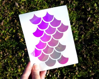 Holographic Vinyl Mermaid Scales, Opal Mermaid Stickers, Fish Scales, Dragon Scales, Laptop, Mermaid Scales for Car, Mother of Dragons