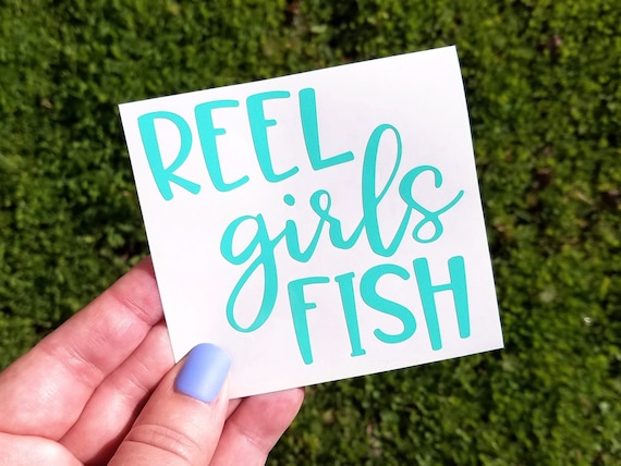 Reel Girls Fish Vinyl Decal, Lady Angler Sticker, Ladies Fishing