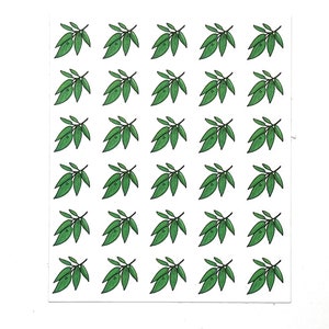 Joli agenda sauge autocollants - Lot de 30 mini autocollants en papier