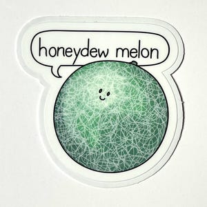 Cute Honeydew Melon Vinyl Stickers