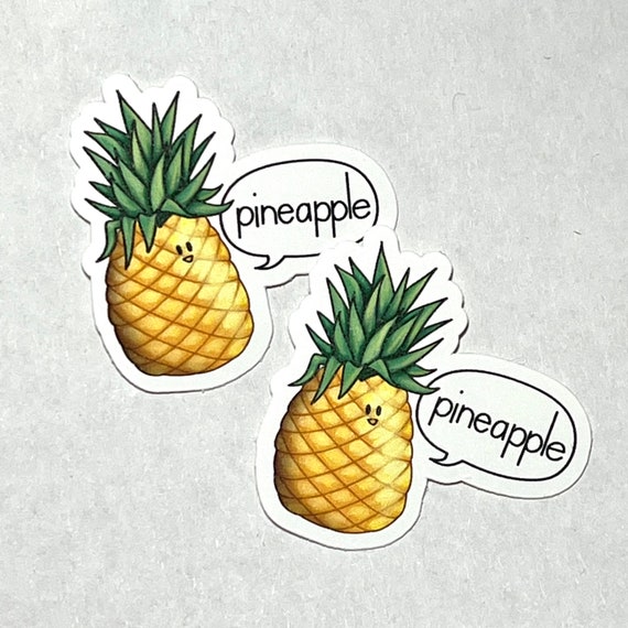 2 x Vinyl Stickers 10cm Pineapple Sunbathing Girl Beach Cool Gift #12313 