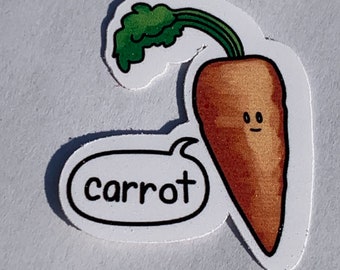 Cute Carrot Vinyl Stickers