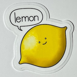 Cute Lemon Vinyl Stickers