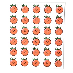 Cute Cherry Tomatoes Planner Stickers - Set of 30 Mini Paper Stickers
