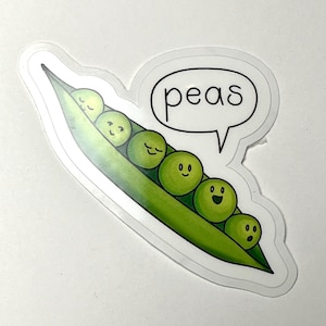 Cute Peas in a Pod Stickers
