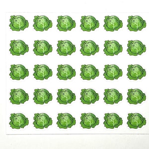 Planificateur d'autocollants choux mignons - Lot de 30 mini autocollants en papier