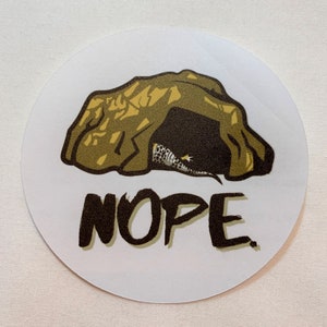 NOPE - Leopard Gecko in Hide Sticker