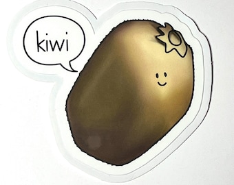 Naklejki winylowe z uroczymi owocami kiwi