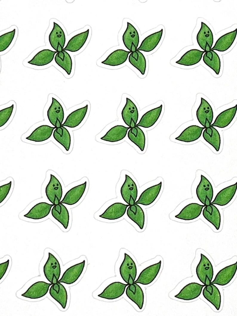 Cute Basil Planner Stickers - Set of 30 Mini Paper Stickers - Etsy