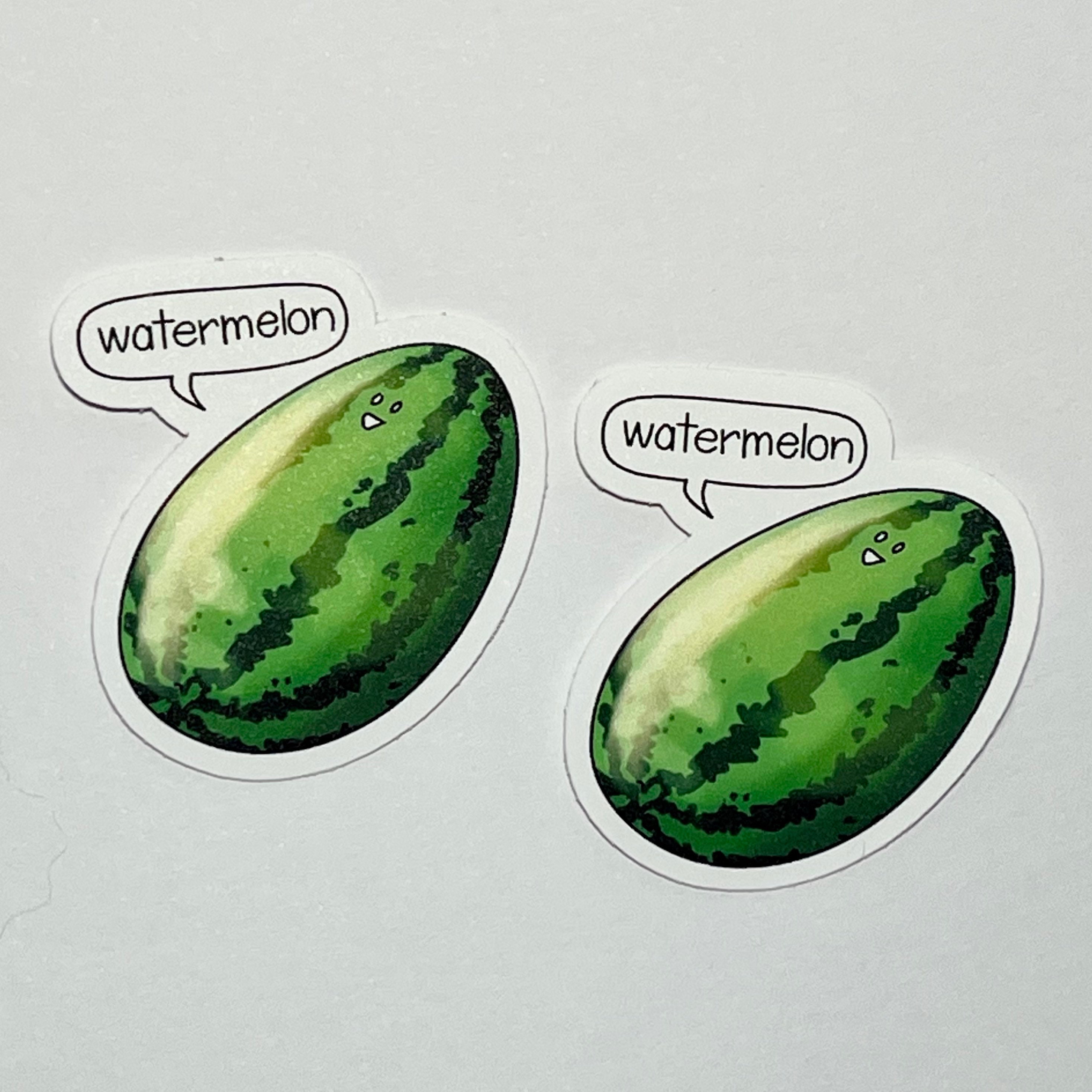 Cute Watermelon Vinyl Stickers - Etsy Canada