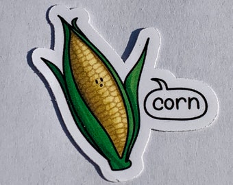 Cute Corn Vinyl Stickers