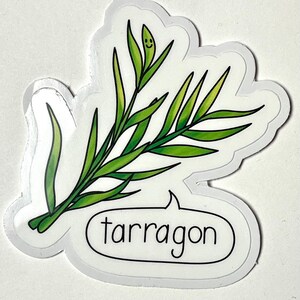 Cute Tarragon Vinyl Stickers