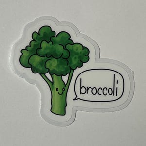Cute Broccoli Vinyl Stickers