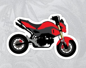 Grom Motorcycle Vinyl Sticker (Choose a color)